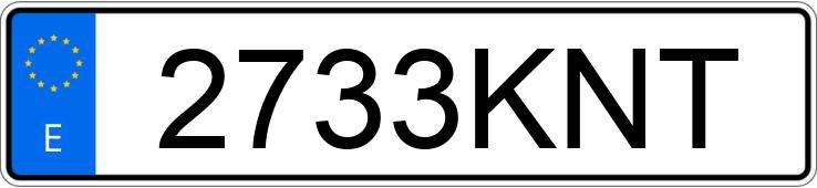 Numer rejestracyjny 2733KNT posiada PEUGEOT PARTNER Numer rejestracyjny 2733KNT posiada PEUGEOT PARTNER