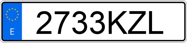 Numer rejestracyjny 2733KZL posiada TOYOTA RAV4