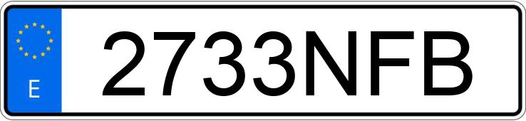 Numer rejestracyjny 2733NFB posiada MERCEDES A (176)
