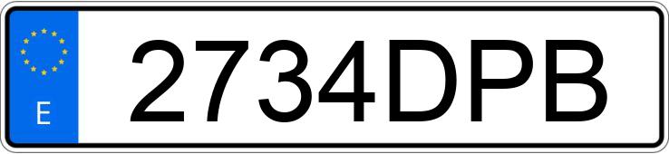 Numer rejestracyjny 2734DPB posiada KIA SORENTO