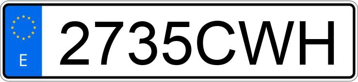 Numer rejestracyjny 2735CWH posiada VOLKSWAGEN POLO