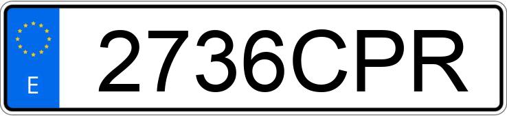 Numer rejestracyjny 2736CPR posiada PEUGEOT 307