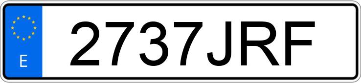 Numer rejestracyjny 2737JRF posiada RENAULT MASTER