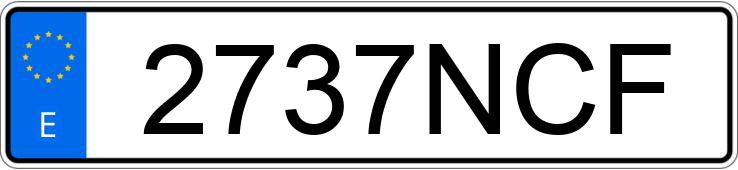 Numer rejestracyjny 2737NCF posiada SEAT LEON Numer rejestracyjny 2737NCF posiada SEAT LEON