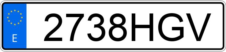 Numer rejestracyjny 2738HGV posiada VOLKSWAGEN PASSAT