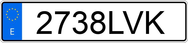 Numer rejestracyjny 2738LVK posiada PEUGEOT 2008