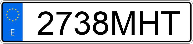 Numer rejestracyjny 2738MHT posiada MERCEDES C (205)