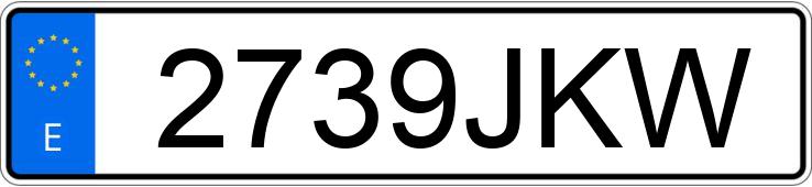 Numer rejestracyjny 2739JKW posiada AUDI A3 Numer rejestracyjny 2739JKW posiada AUDI A3