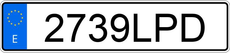 Numer rejestracyjny 2739LPD posiada AUDI Q2