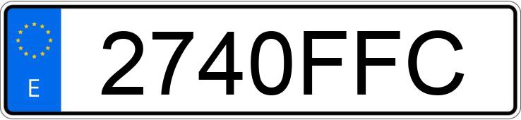Numer rejestracyjny 2740FFC posiada MERCEDES C (203)