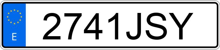 Numer rejestracyjny 2741JSY posiada PIAGGIO BEVERLY