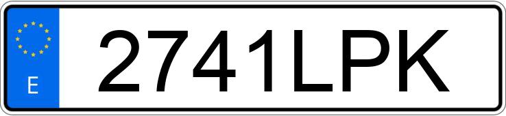 Numer rejestracyjny 2741LPK posiada AUDI A5 SPORTBACK