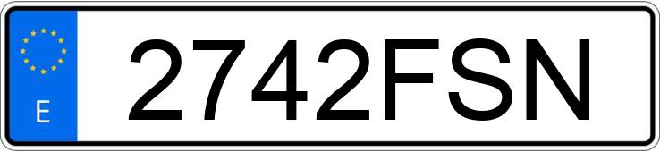 Numer rejestracyjny 2742FSN posiada SEAT ALTEA
