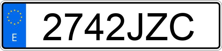 Numer rejestracyjny 2742JZC posiada VOLKSWAGEN GOLF SPORTSVAN