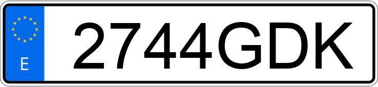 Numer rejestracyjny 2744GDK posiada NISSAN QASHQAI Numer rejestracyjny 2744GDK posiada NISSAN QASHQAI
