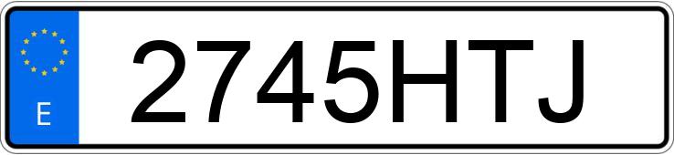 Numer rejestracyjny 2745HTJ posiada FORD TRANSIT CONNECT