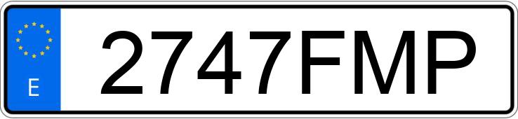 Registreringsnummeret 2747FMP har CITROEN XSARA
