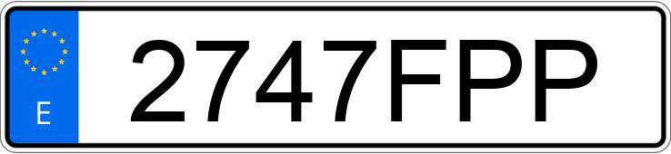 Numer rejestracyjny 2747FPP posiada LAND ROVER RANGE ROVER SPORT