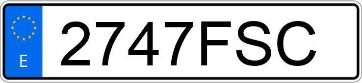 Numer rejestracyjny 2747FSC posiada PEUGEOT 407