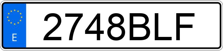 Numer rejestracyjny 2748BLF posiada SCANIA 124