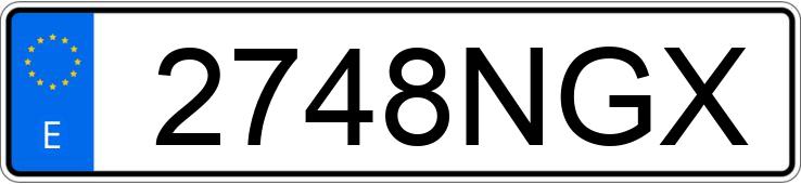 Numer rejestracyjny 2748NGX posiada EBRO S700