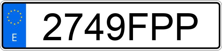 Numer rejestracyjny 2749FPP posiada MERCEDES B (245)