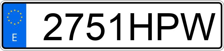 Numer rejestracyjny 2751HPW posiada VOLKSWAGEN COMBI Numer rejestracyjny 2751HPW posiada VOLKSWAGEN COMBI