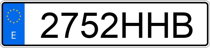 Numer rejestracyjny 2752HHB posiada OPEL CORSA