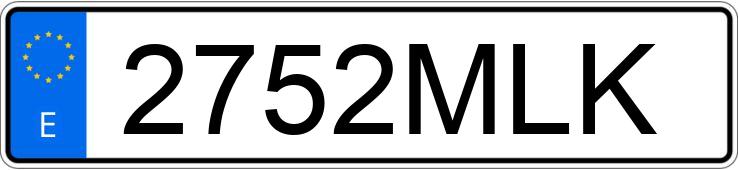 Numer rejestracyjny 2752MLK posiada RENAULT MASTER Numer rejestracyjny 2752MLK posiada RENAULT MASTER