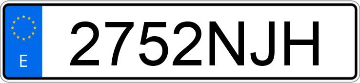 Numer rejestracyjny 2752NJH posiada HONDA CB 125