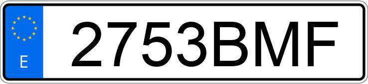 Numer rejestracyjny 2753BMF posiada OPEL ASTRA