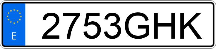 Numer rejestracyjny 2753GHK posiada MERCEDES C (204)