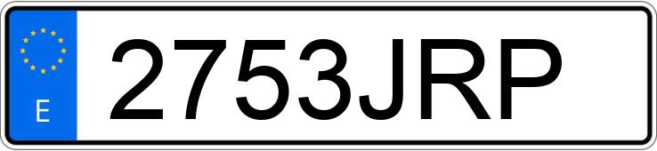 Numer rejestracyjny 2753JRP posiada FORD MONDEO