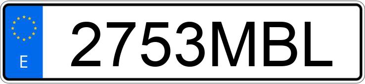 Numer rejestracyjny 2753MBL posiada SEAT IBIZA