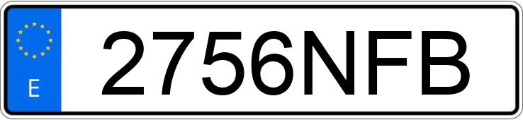 Numer rejestracyjny 2756NFB posiada TOYOTA YARIS