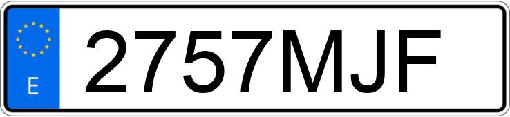 Numer rejestracyjny 2757MJF posiada VOLKSWAGEN GOLF Numer rejestracyjny 2757MJF posiada VOLKSWAGEN GOLF