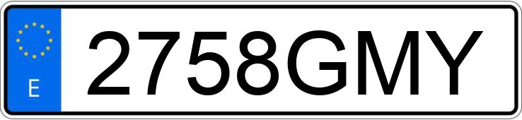 Numer rejestracyjny 2758GMY posiada RENAULT SCENIC Numer rejestracyjny 2758GMY posiada RENAULT SCENIC