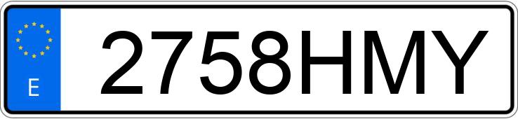 Numer rejestracyjny 2758HMY posiada OPEL ASTRA