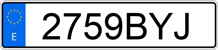 Numer rejestracyjny 2759BYJ posiada BMW SERIE 3