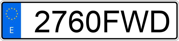 Numer rejestracyjny 2760FWD posiada SSANGYONG/KGM ACTYON