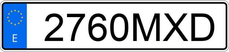 Numer rejestracyjny 2760MXD posiada VOLKSWAGEN T-CROSS