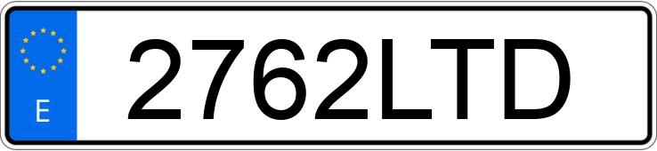 Numer rejestracyjny 2762LTD posiada KYMCO AGILITY CARRY