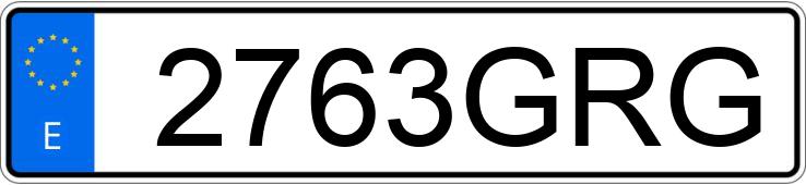 Numer rejestracyjny 2763GRG posiada AUDI A3