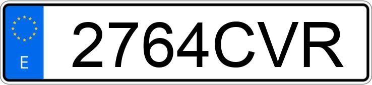 Numer rejestracyjny 2764CVR posiada OPEL MOVANO