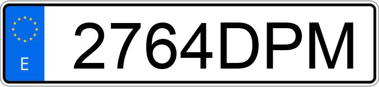 Numer rejestracyjny 2764DPM posiada MERCEDES CLS (219)