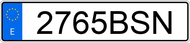 Numer rejestracyjny 2765BSN posiada MERCEDES E 320 (210)