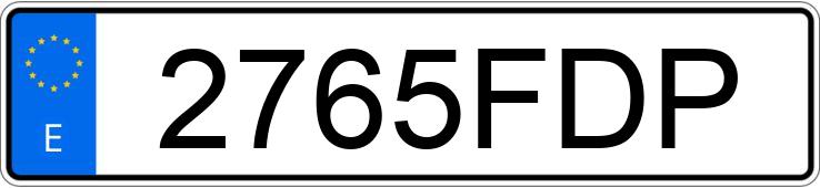 Numer rejestracyjny 2765FDP posiada MERCEDES E (211)