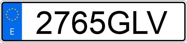 Numer rejestracyjny 2765GLV posiada AUDI A3