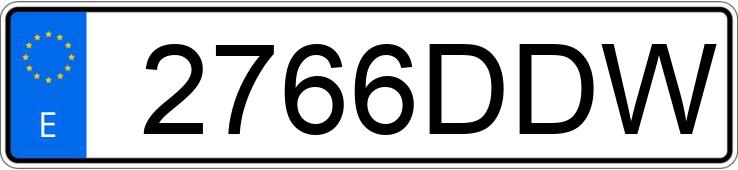 Numer rejestracyjny 2766DDW posiada BMW SERIE 5