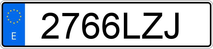 Numer rejestracyjny 2766LZJ posiada VOLVO XC40